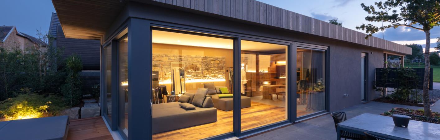 Ferienhaus Bad Münstereifel Außenansicht Glasecke